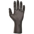 Showa N-Dex, Nitrile Disposable Gloves, 4 mil Palm, Nitrile, Powder-Free, L, 50 PK, Black 7700PFTL
